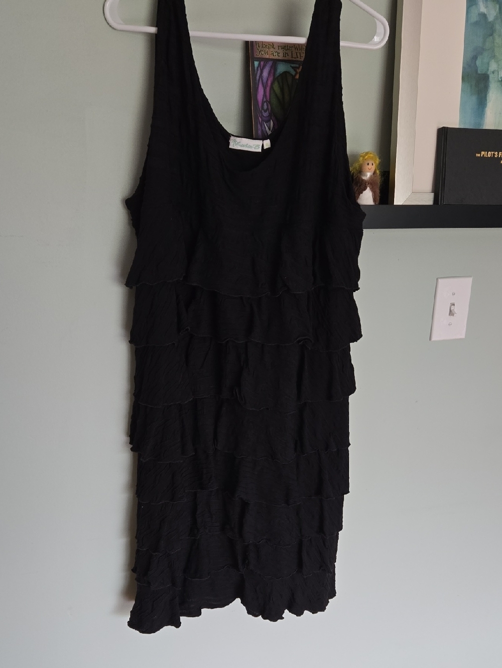 Lulu-B Black Tiered Ruffle Dress XL